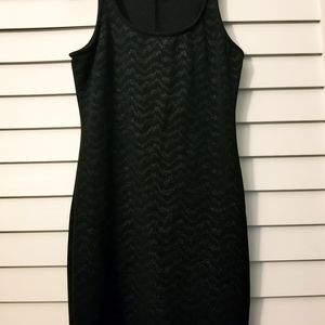 💖 3/$20 Forever21 black with iridescent silver bodycon dress